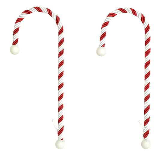 Haute Decor Classic Candy Cane Stocking Holders, 2ct.